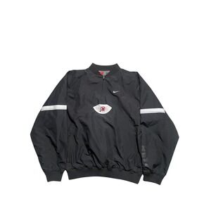 Nike Utah Utes Pullover Anorak Windbreaker Jacket Black Utes Logo Size S